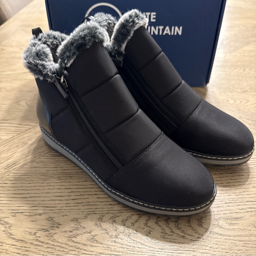White Mountain Womens Taurus Faux Shearling Winter & Snow Boots Shoes Size 10